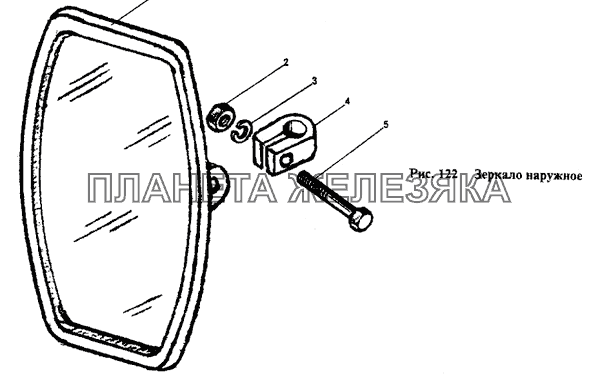 Зеркало наружное МТЗ-1221