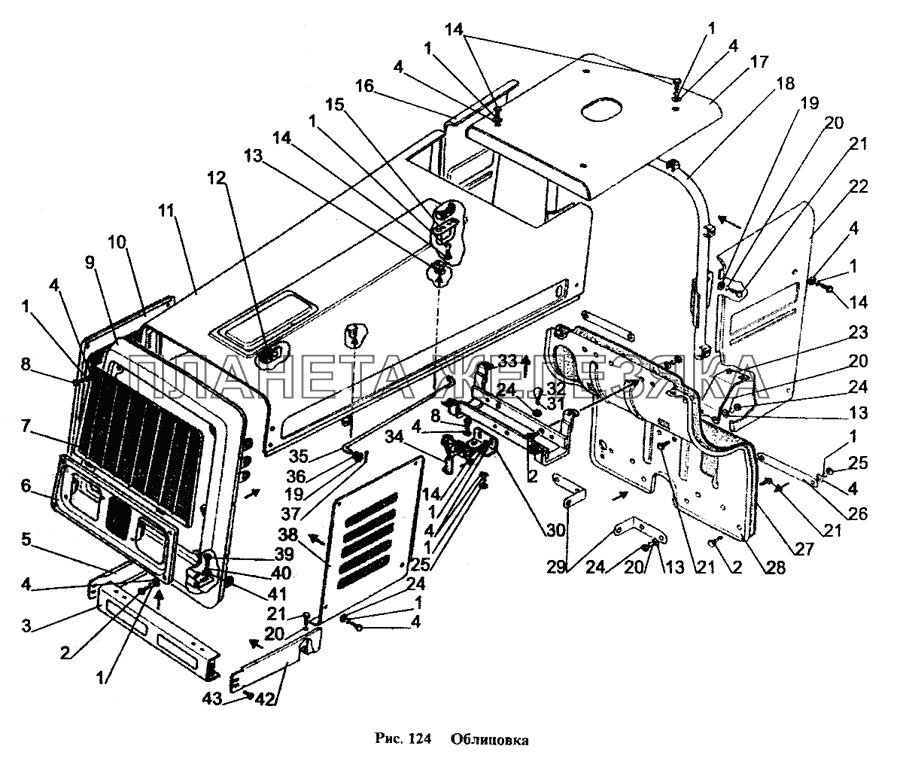 Облицовка МТЗ-1221