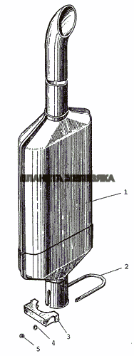 Глушитель МТЗ-1222/1523