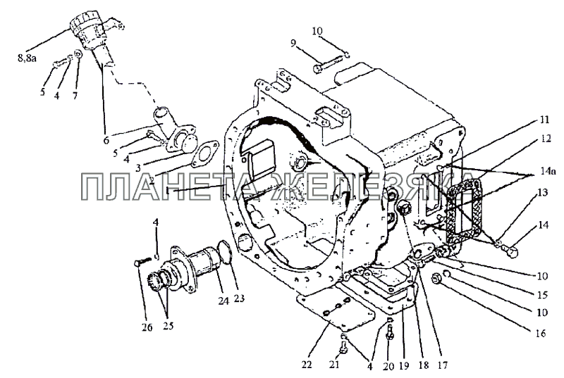 Корпус сцепления МТЗ-1222/1523