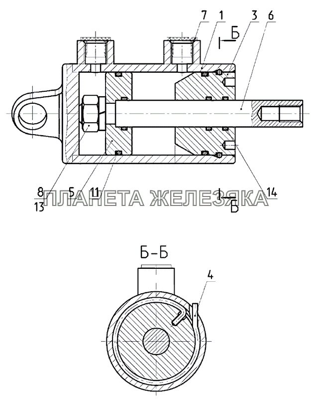 Цилиндр МТЗ-1222/1523 Цилиндр МТЗ-1222/1523