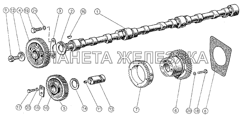 Механизм распределительный МТЗ-1222/1523