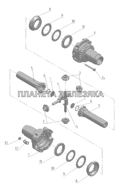 Дифференциал МТЗ-1222/1523