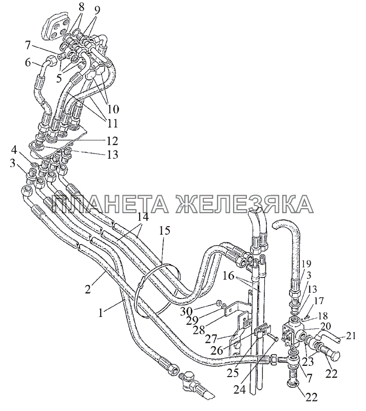 Управление рулевое гидрообъемное (реверс) МТЗ-1222/1523