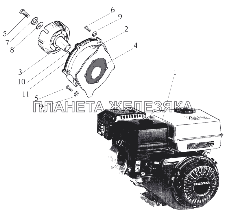Двигатель (установка) МТЗ-112Н, 132Н