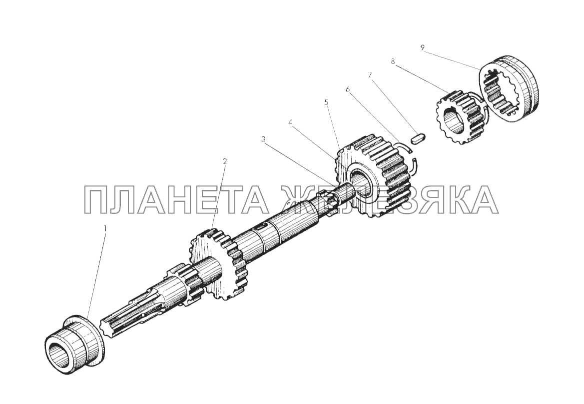 Вал первичный МТЗ-112Н, 132Н