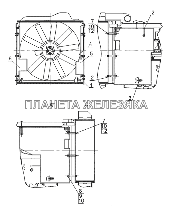 Ограждение вентилятора МТЗ-1523.4