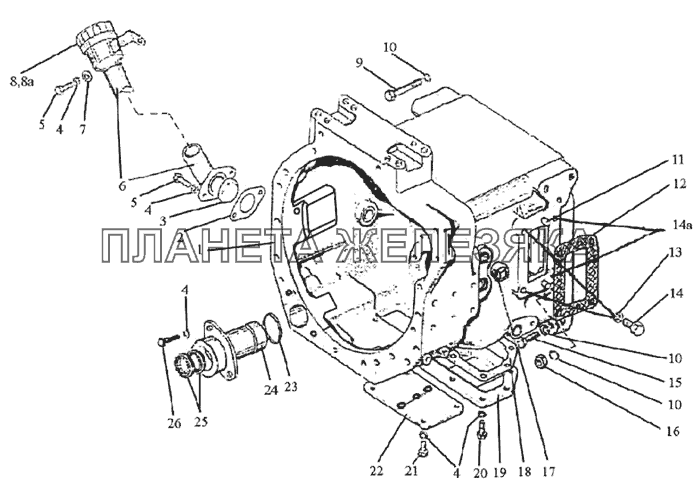 Корпус сцепления МТЗ-1523.4 Корпус сцепления МТЗ-1523.4