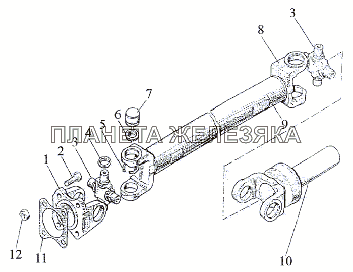 Привод карданный МТЗ-1523.4