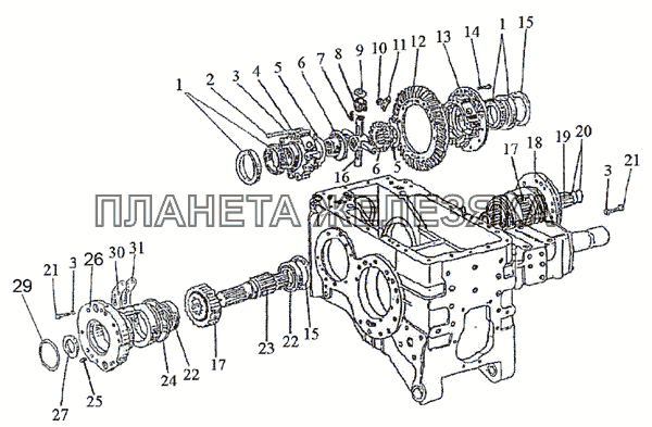 Дифференциал, cтакан подшипников МТЗ-1523.4