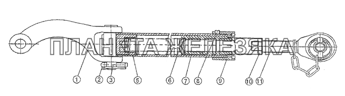 Тяга (верхняя) МТЗ-1523.4 Тяга (верхняя) МТЗ-1523.4