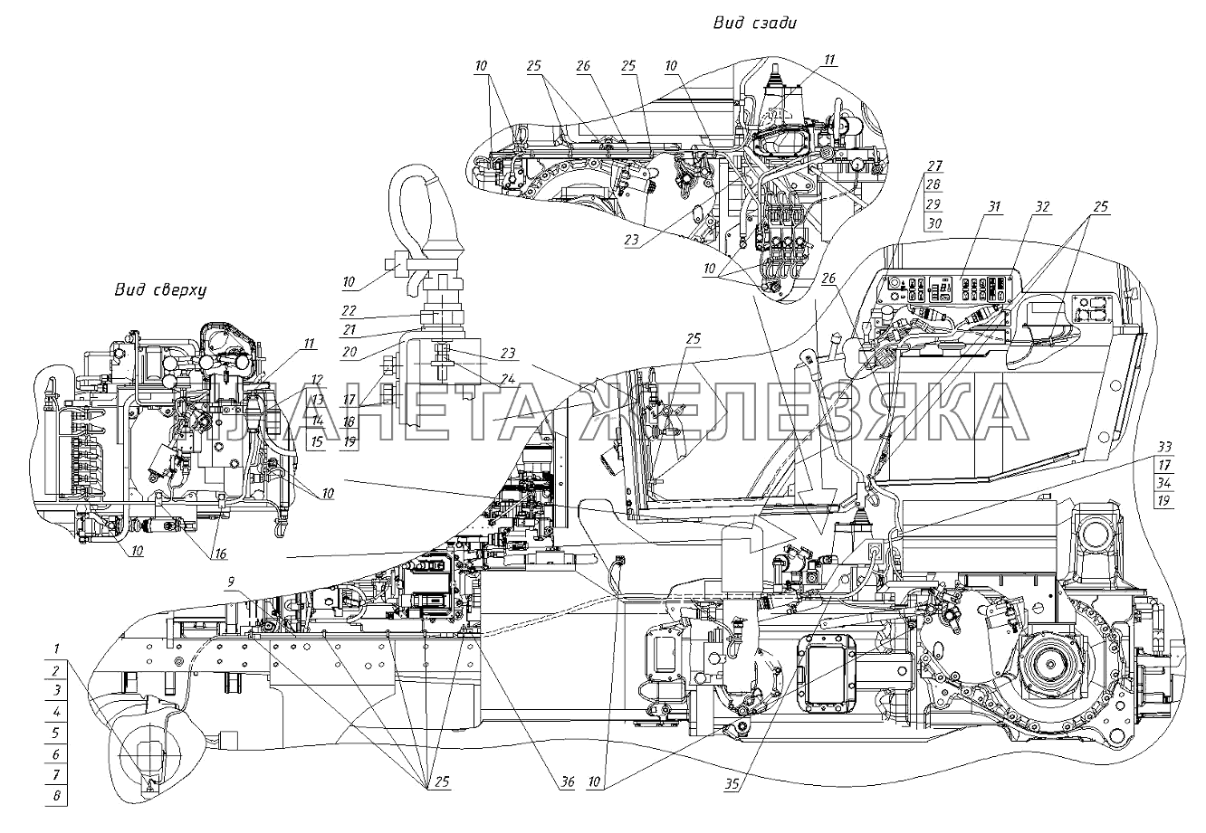 Управление трансмиссией (1523-8700250) МТЗ-1523.6