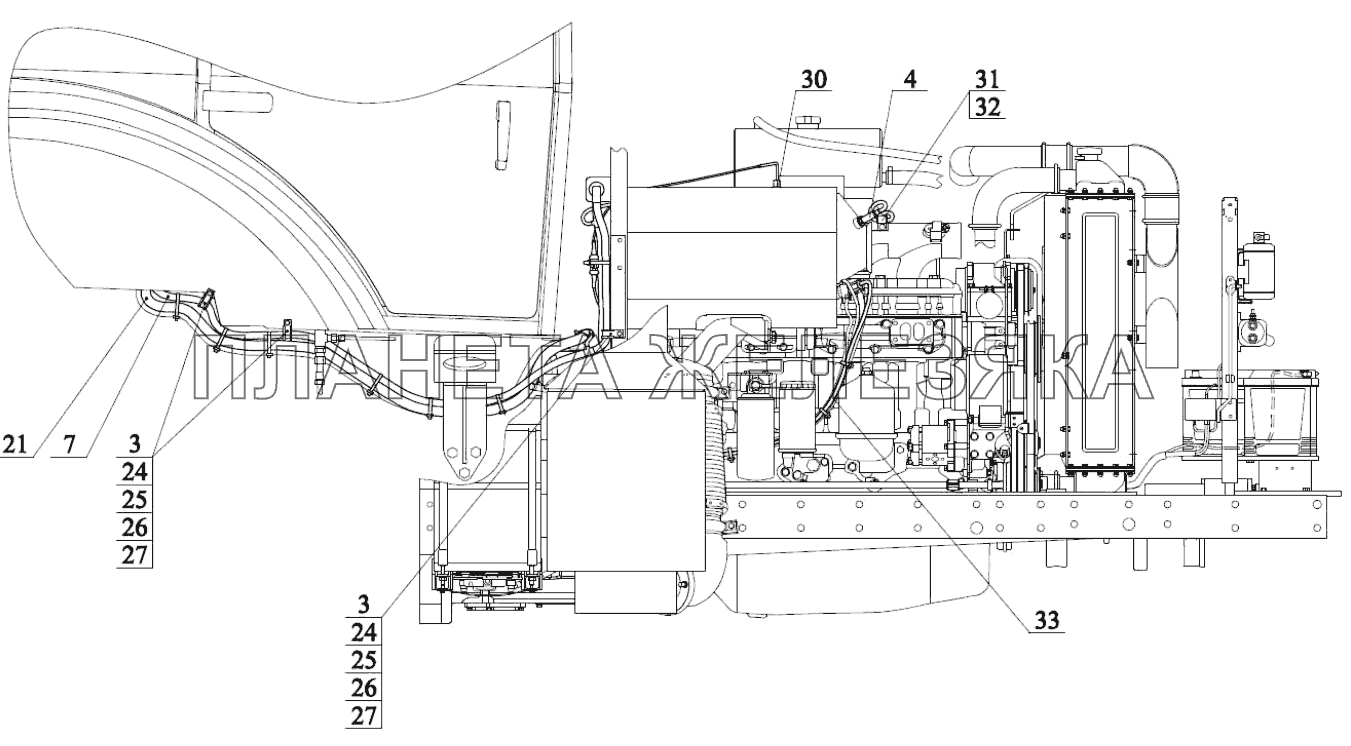 Управление двигателем МТЗ-1523.6