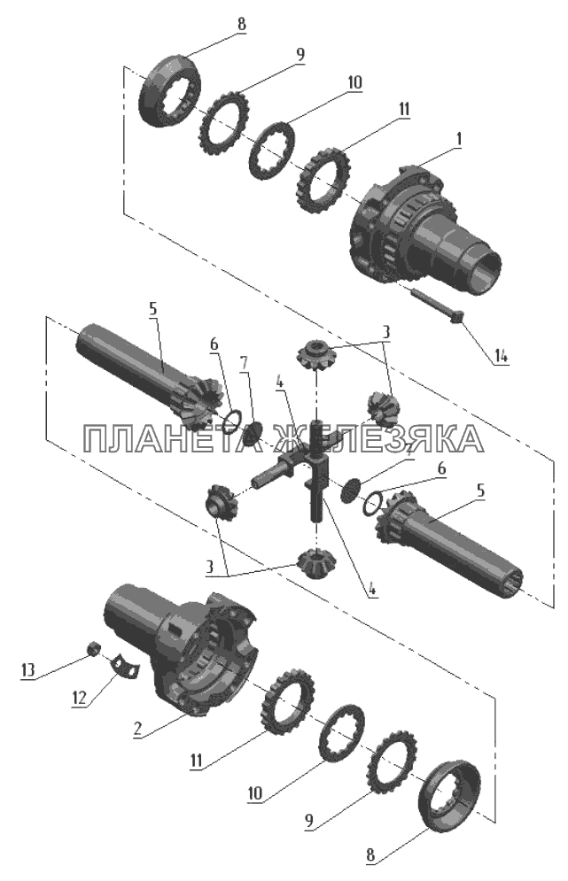 Дифференциал МТЗ-1523.6