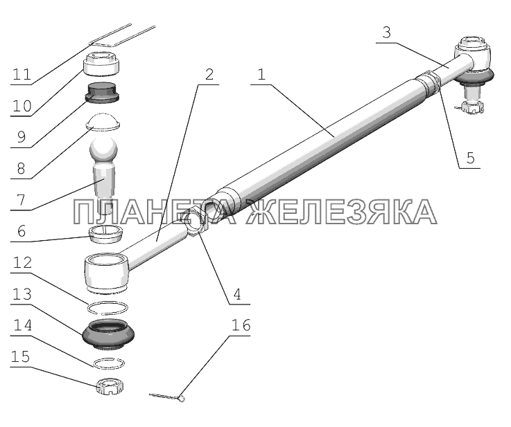 Тяга рулевая МТЗ-1523.6