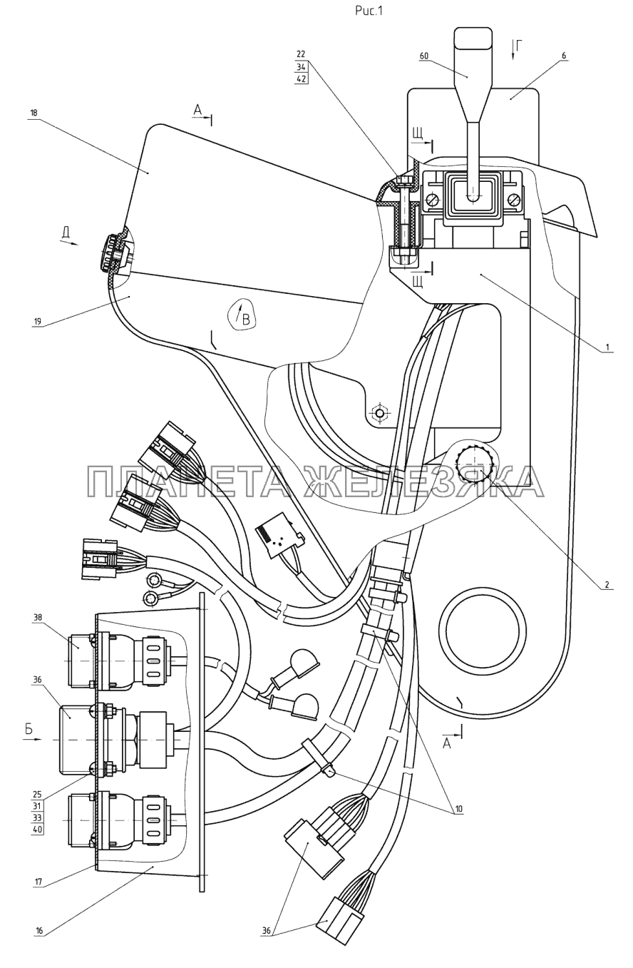 Щиток приборов МТЗ-1523.6