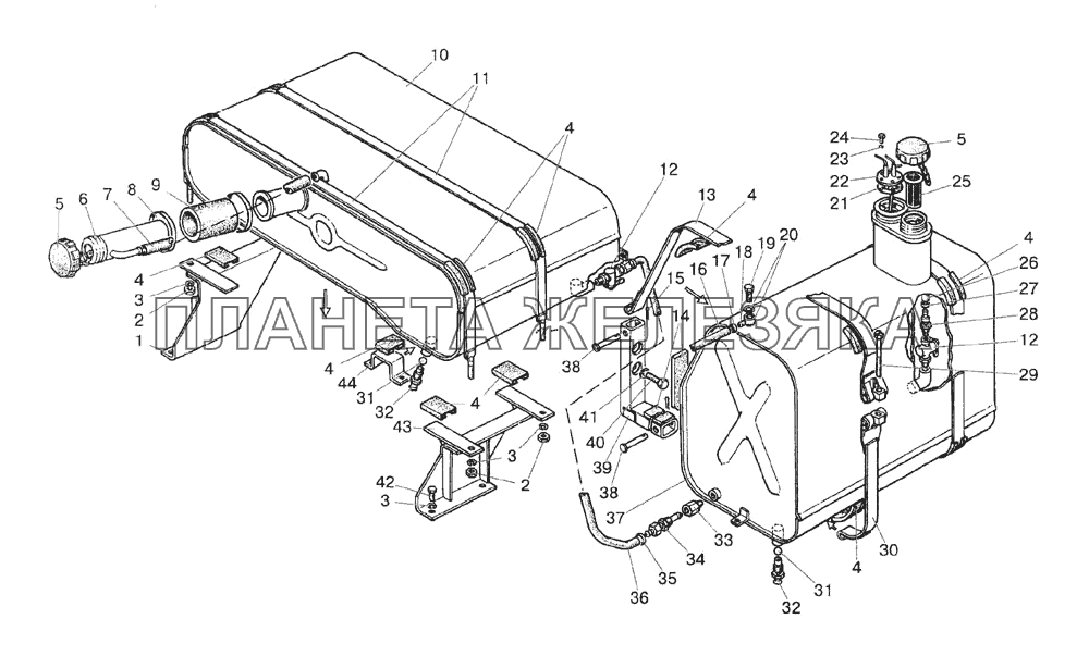 Баки топливные МТЗ-1523