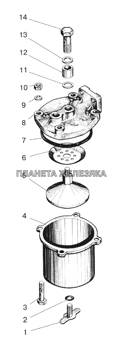 Фильтр топливный грубой очистки МТЗ-1523