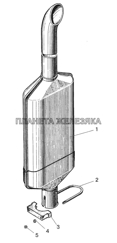 Глушитель МТЗ-1523