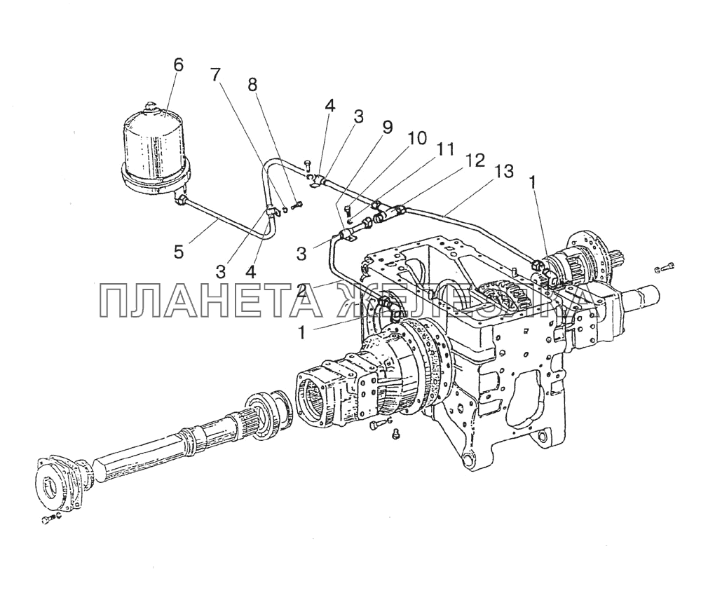 Конечная передача (смазка) МТЗ-1523