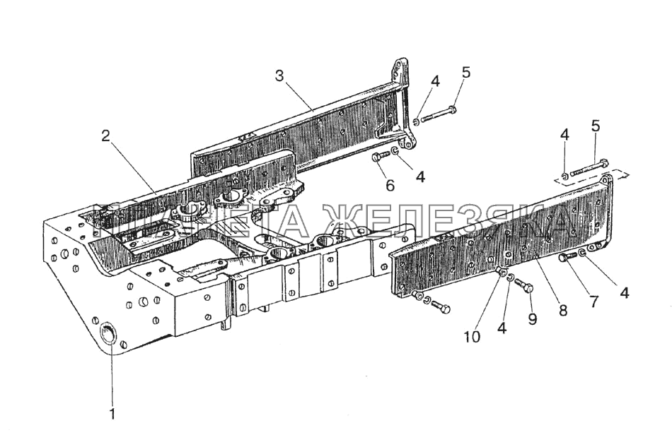 Полурама в сборе МТЗ-1523
