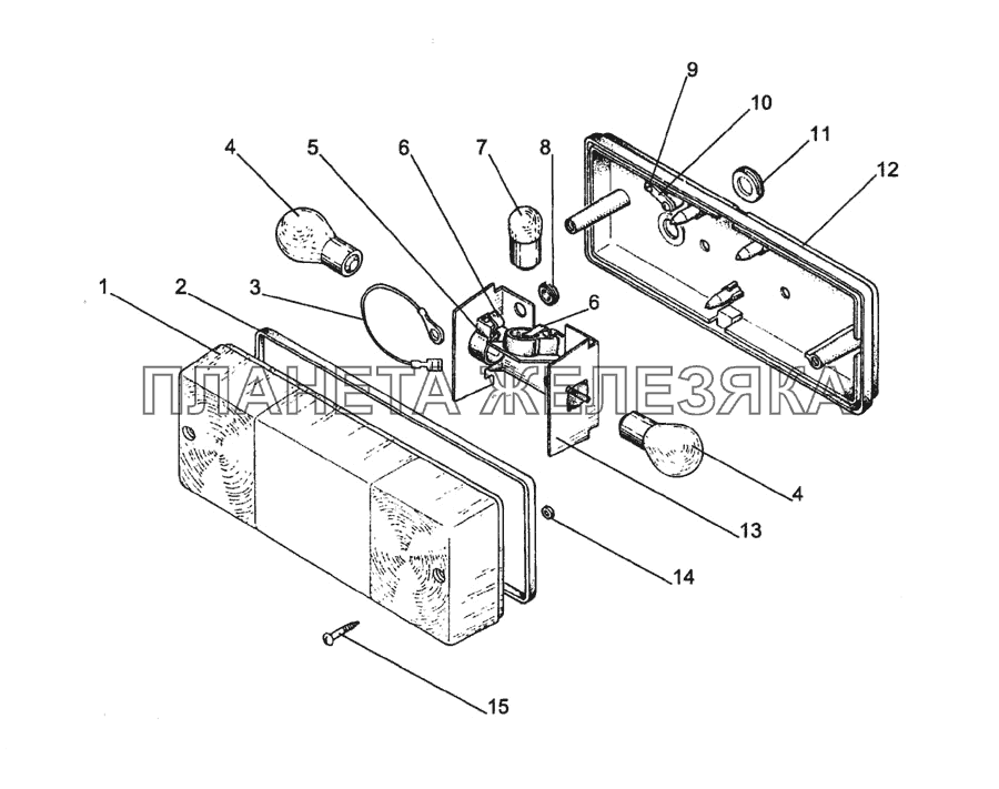 Фонарь задний МТЗ-1522
