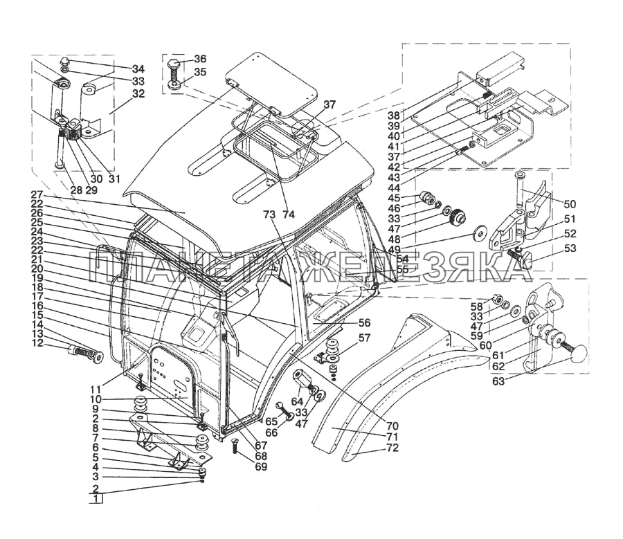 Кабина МТЗ-1522