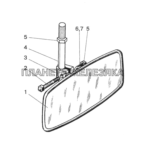 Зеркало внутреннее МТЗ-1522