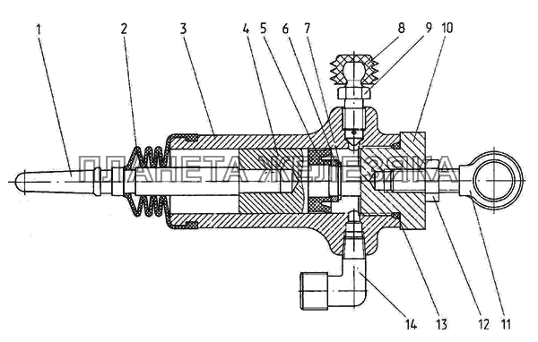 Цилиндр рабочий 1523-1602550 МТЗ-2022