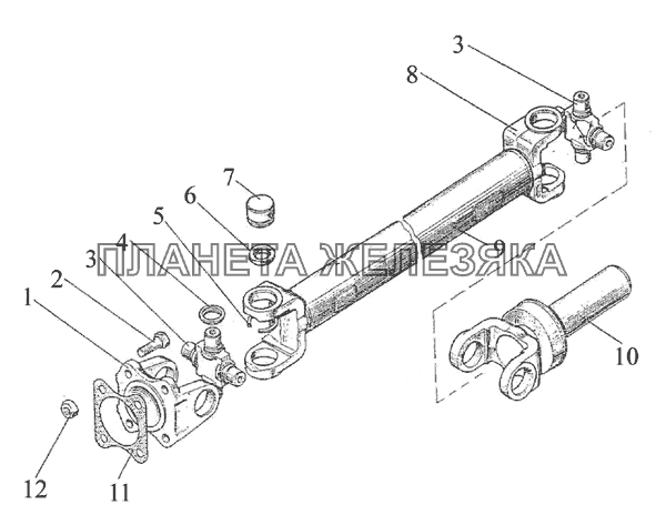 Привод карданный МТЗ-2022