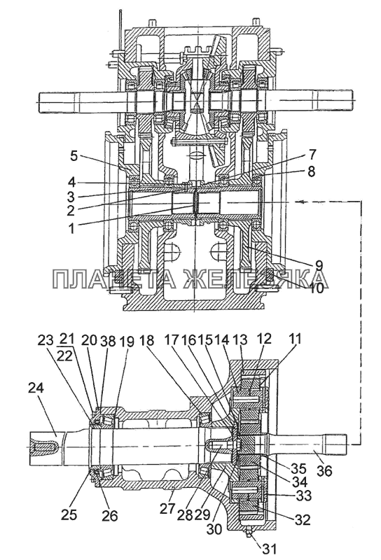 Передача конечная МТЗ-2022