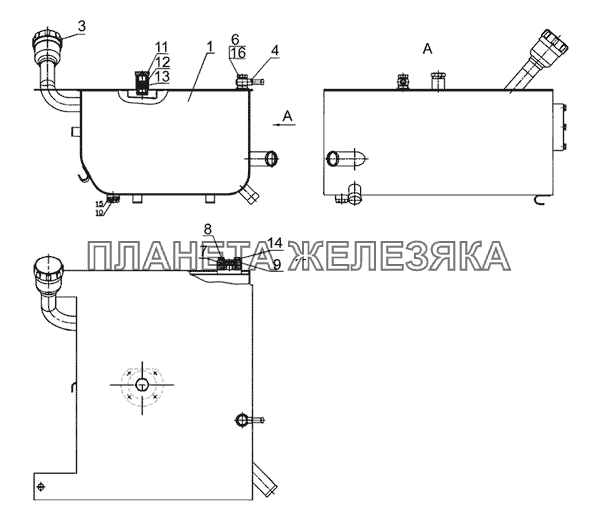 Бак МТЗ-2022