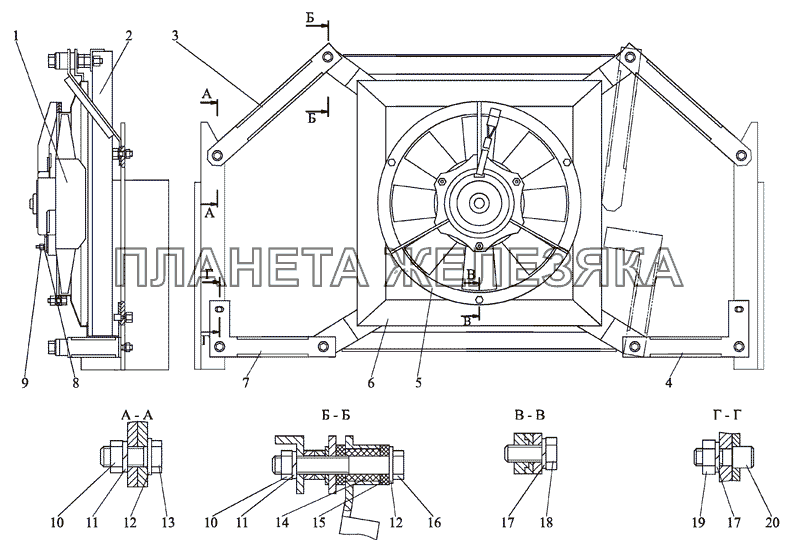 Радиатор масляный ГСП МТЗ-2103