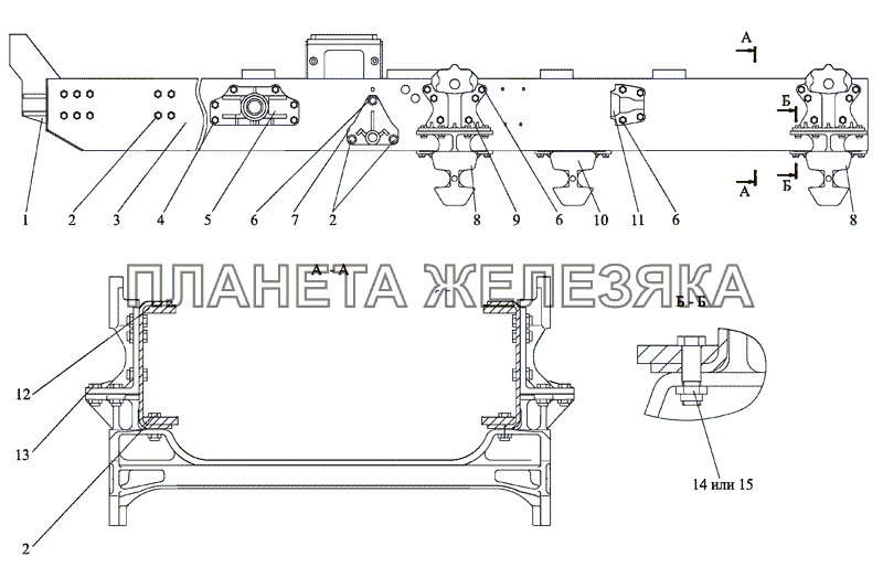 Рама МТЗ-2103