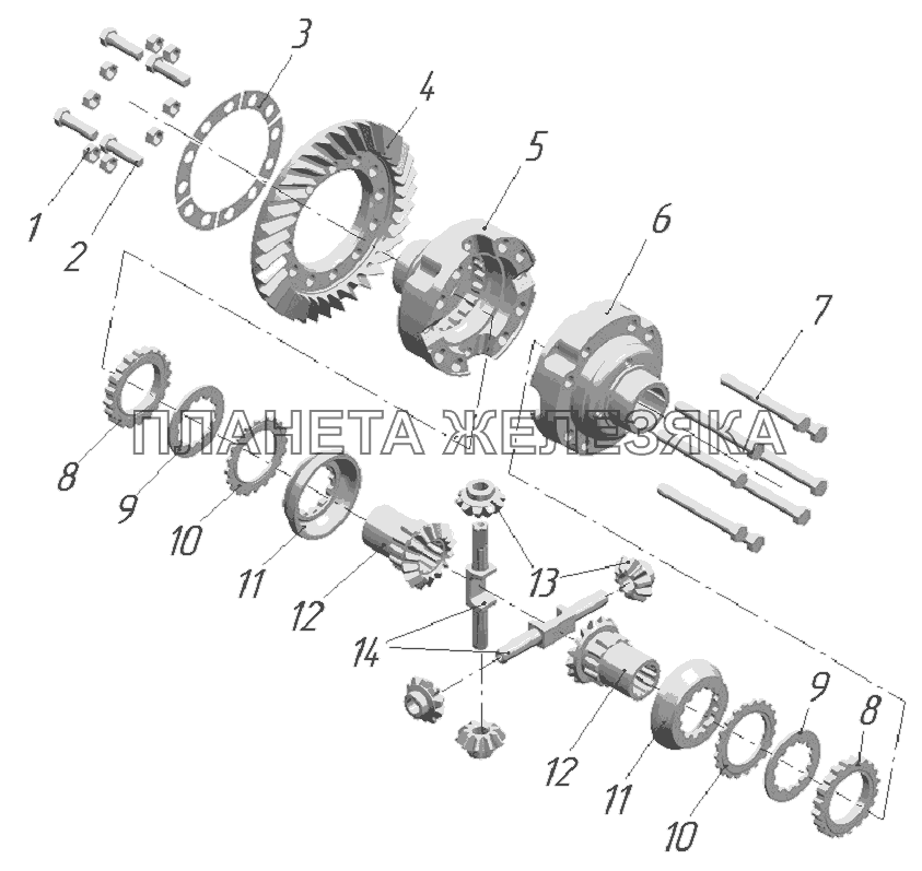 Дифференциал Беларус-2122.3/2122.4