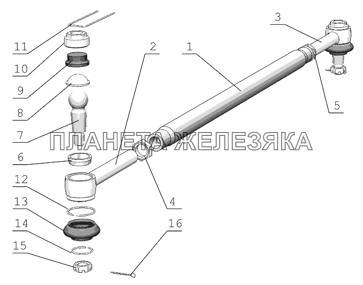 Тяга рулевая Беларус-2122.3/2122.4