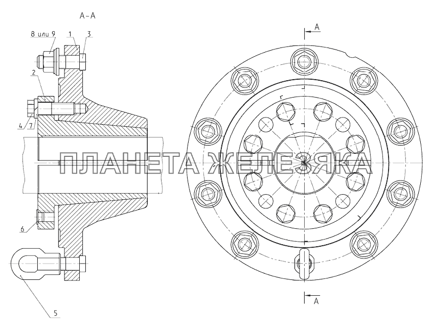 Ступица Беларус-2122.3/2122.4