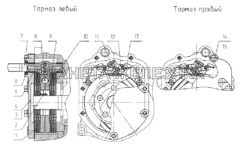 Тормоза рабочие Беларус-2122.3/2122.4