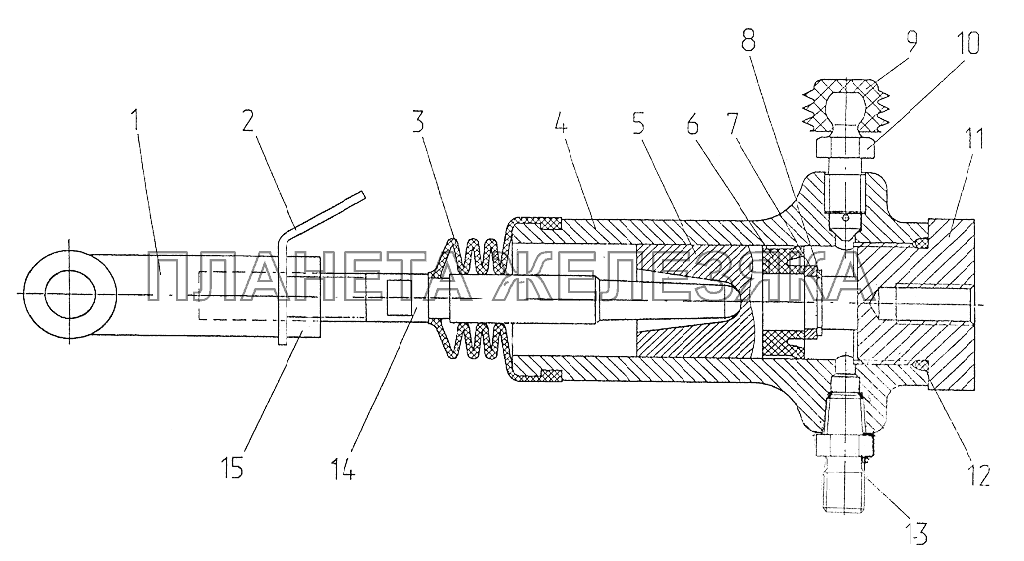 Цилиндр рабочий 822-1602550-Б-01 Беларус-2122.3/2122.4