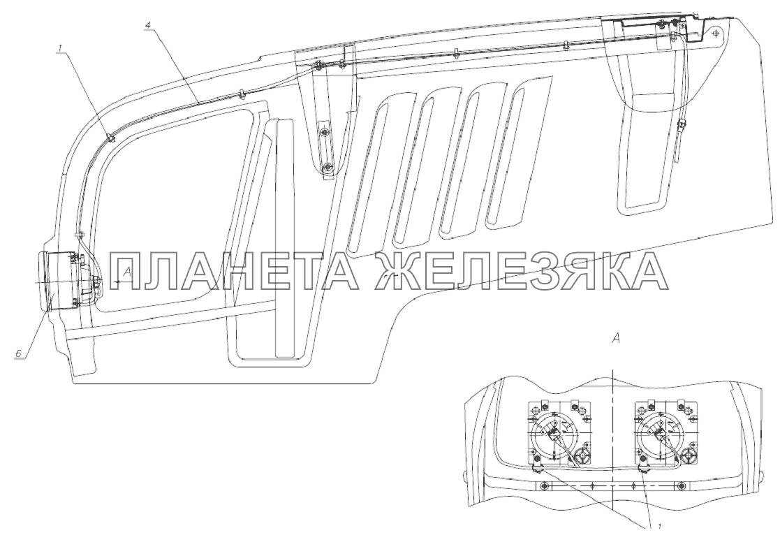 Установка фар дорожных Беларус-2122.3/2122.4