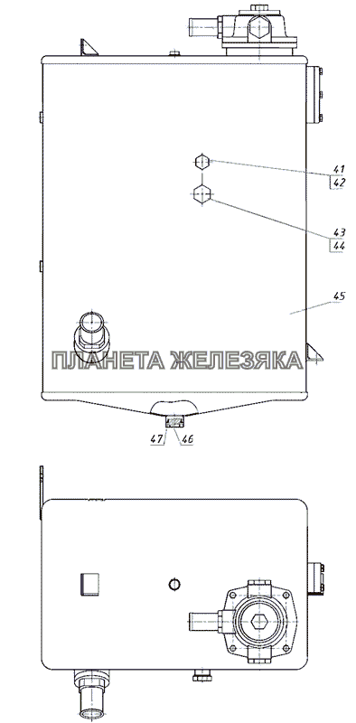 Бак МТЗ-2522