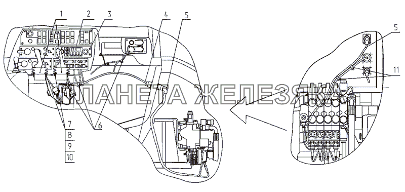 Управление распределителями EHS (2522.1/3022.1/2822.1) МТЗ-2522