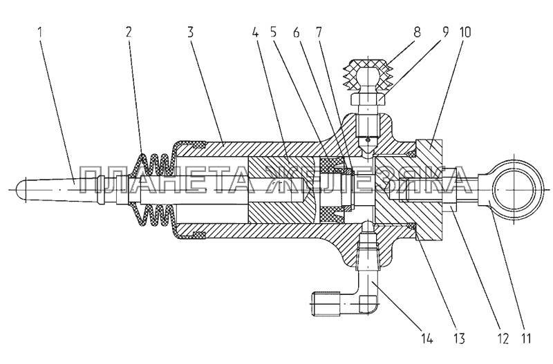 Цилиндр рабочий МТЗ-2522