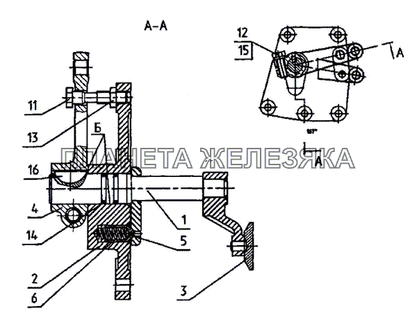 Механизм переключения МТЗ-2522