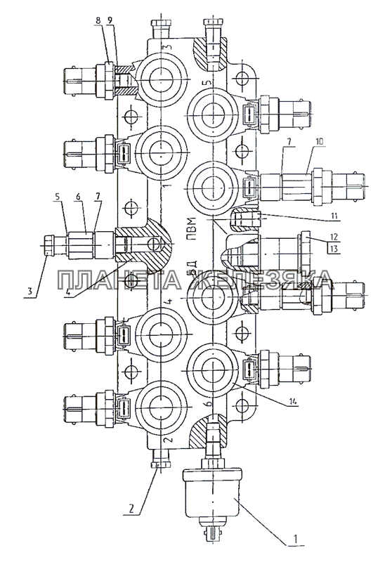 Распределитель МТЗ-2522