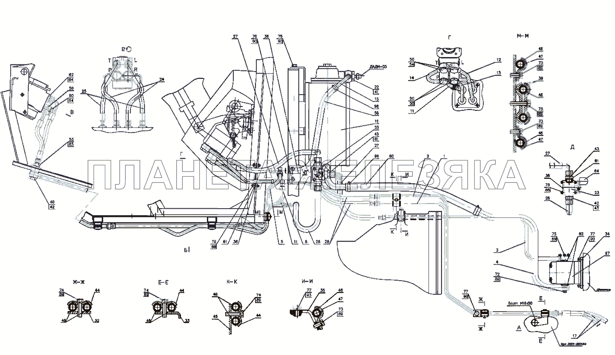 Управление рулевое (для тракторов 2522ДВ/3022ДВ/2522.1/3022.1) МТЗ-2522