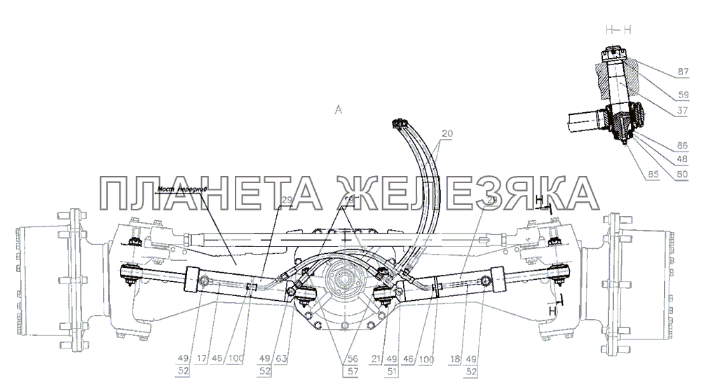 Управление рулевое (для тракторов 2522ДВ/3022ДВ/2522.1/3022.1) МТЗ-2522