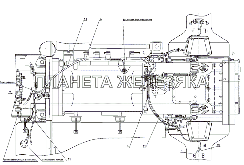 Электрооборудование трансмиссии МТЗ-2522