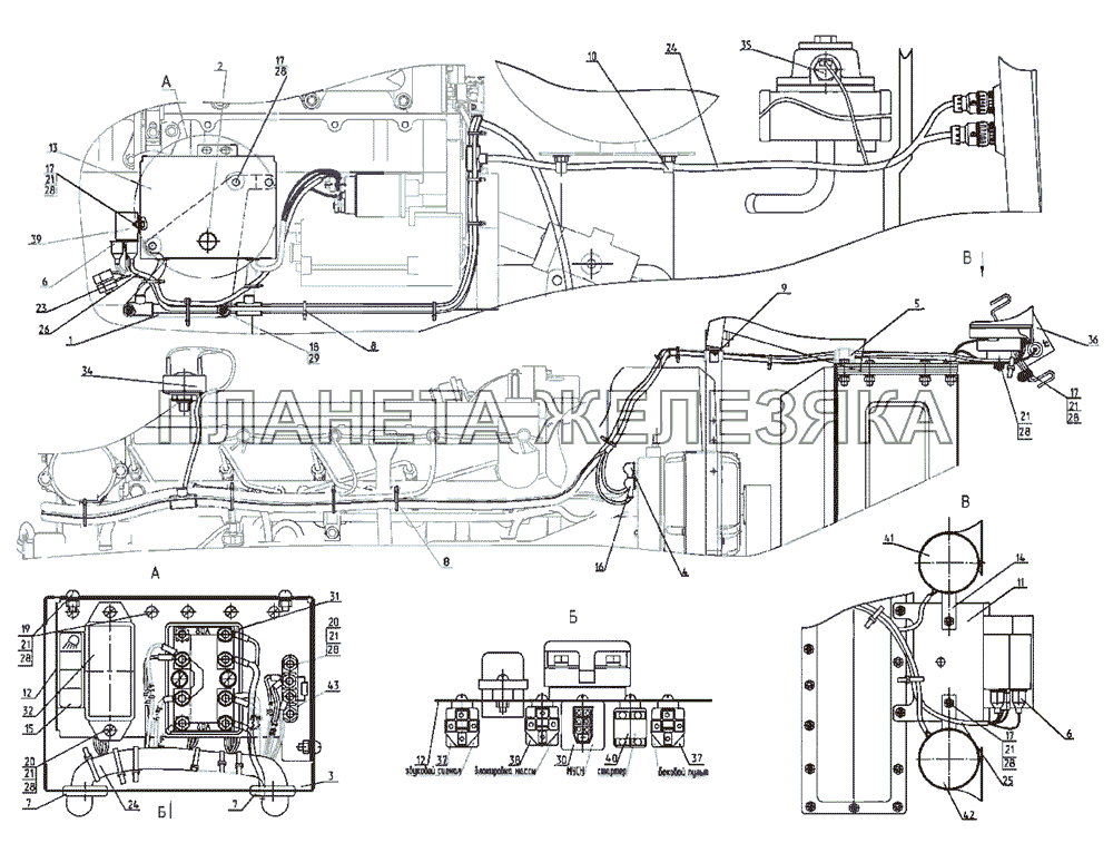 Электрооборудование двигателя(2822ДЦ/2822.1) МТЗ-2522
