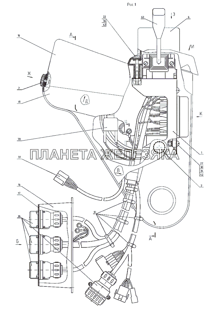 Щиток приборов МТЗ-2522